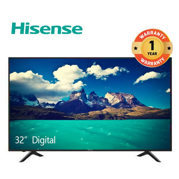 Hisense 32A3KKEN,FRAMELESS , Hisense 32" inch LED Television Digital TV A3 Series Dolby Digital PLUS Inbuilt Decoder Natural Wide Color Enhancer HDMI USB