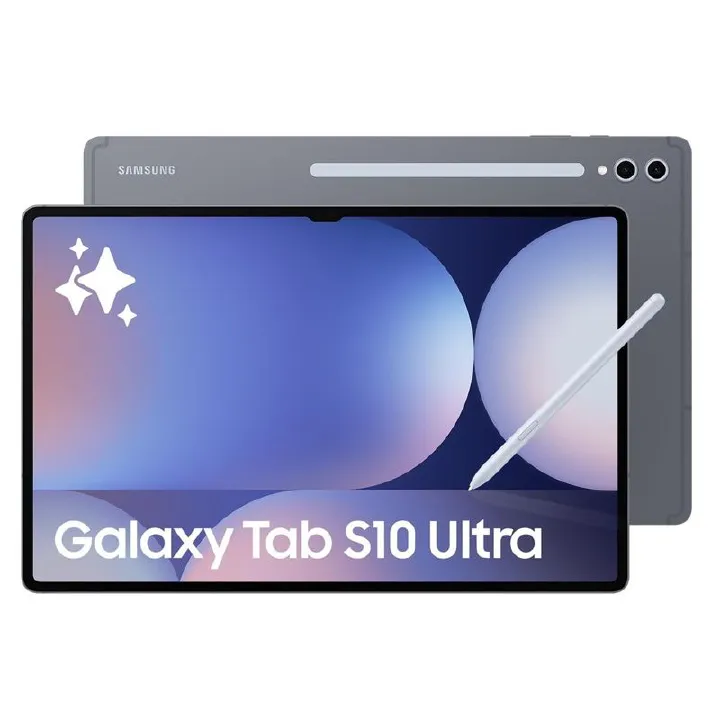 Samsung Galaxy Tab S10 Ultra 5G 14.6" 120Hz AMOLED Display 256GB ROM+12GB RAM 13MP+12MP Camera Mediatek Dimensity 9300+ Chip 11200mAh 45W Battery S-Pen (TYP) Fngprt WiFi+Cell Android 14