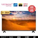 Vitron 32 Inch Frameless Smart TV HD Netflix Bluetooth TV HTC3200S Youtube Television DVB-T2 Android 11 AC Energy Saving Television 1G+8G