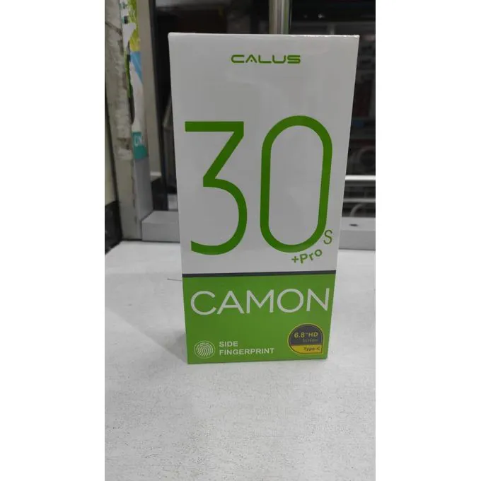 OFFER!!CALUS CAMON 30S+ PRO, 4GB RAM+ 128 GB ROM, 6.8'' HD Screen, 5000mAh , 16MP+32MP CAMERA SIDE FINGERPRINT ,TYPE C FAST .CHARGE.