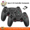 2pcs 2.4G Game Controller Gamepads Android Wireless Joystick For PS3 /PC/TV Box/Smart Phone Gamepad Console For Game Console Game Pad X Pro Gamepad Gaming Accessories Two-Player Handheld Game Device 