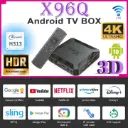X96Q Smart TV Box Android 10.0 Allwinner H313 Quad Core 2.4GWiFi HDR10 4K 3D H. 265 2GB RAM 16GB ROM Set Top TV Box 