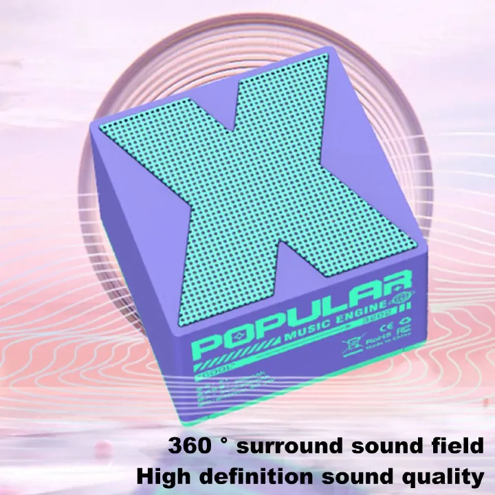 Wireless Bluetooth Speakers Mini Audio Player Portable Box Speaker Stereo Pairing Hands-Free Call for Travel Outdoor Wireless BT Speakers 