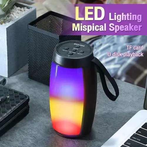 Mini Portable Bluetooth Speaker With LED Light 
