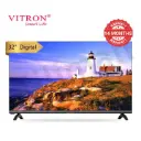 Vitron 32 inch Frameless Television HTC 3218 LED Digital TV DVBT2 1G+8G