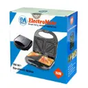 EM Sandwich Maker 2-Slice Non-Stick 750W Toaster for Bread – Perfect for Quick and Easy Snacks ElectroMate