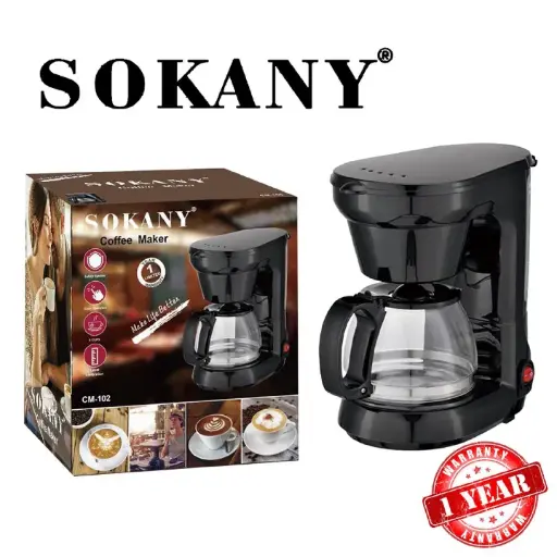 Sokany Coffee Maker Machine Coffee Automatic Home Office Coffee Machine With Pot ElectroMate