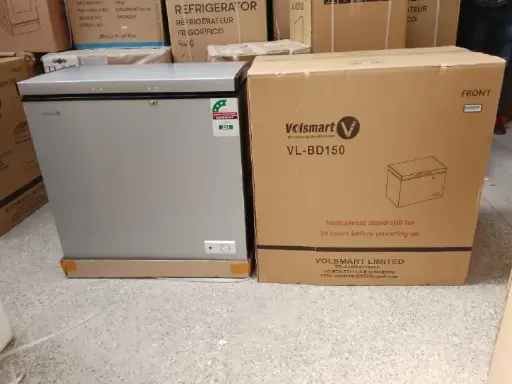 150 litres Volsmart deep Freezer The refrigerator liner uses an aluminum liner, which is less likely to come into contact with food. The removable door seal has good sealing and can be removed for cleaning.