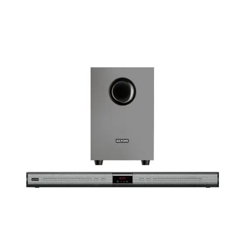 AILYONS SB401K 2.1CH Sound Bar SubWoofer With Bluetooth Home Theatrer - Grey, (1YR WRTY)
