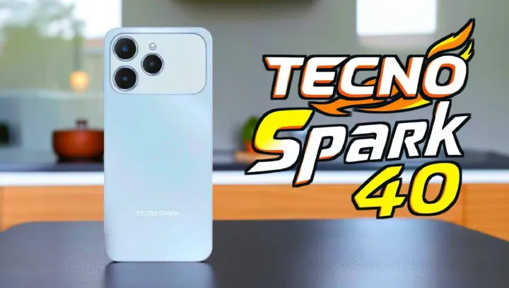 Tecno Spark 40 AI Phone 128GB + 8GB(4+4) 6.67'' Hole Screen 50MP Main Camera 8MP Front Camera 45W Super Charging 5200mAh BatterySide Fingerprint Infrared Remote Control Free Cover IP64