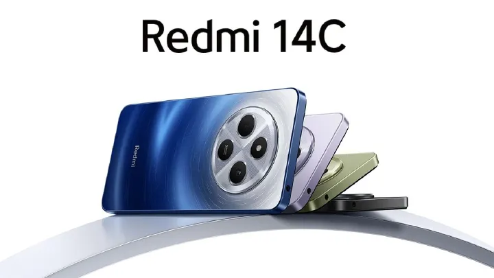 XIAOMI Redmi 14C 128GB Storage Up to 8GB Ram 50MP AI Dual Camera Immersive 6.88" HD+ Display Up to 120Hz Refresh Rate Dual Sim 5160mAh Type Battery Elegant Glass Back Cover Smart Phone