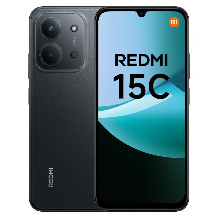 [New Launch + Free GIFTS] Redmi 15C Smartphone Display 6.9” 120Hz - 4GB Ram + 128GB Rom Dual SIM, 4G , 6000mAh Battery ,50MP AI dual camera ,33W fast charging ,IP64 ,MediaTek Helio G81-Ultra