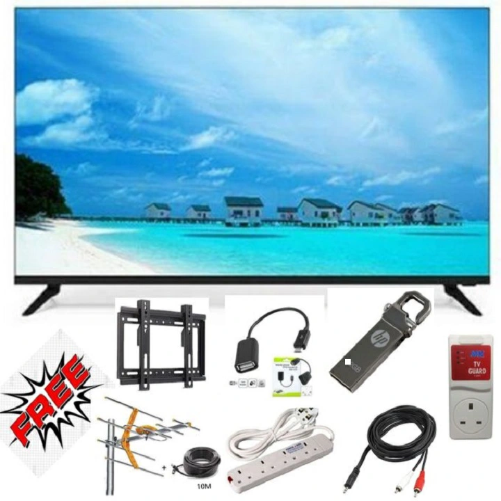 VITRON 32" Inch DIGITAL TELEVISION FRAMELESS HTC3218 LED TV USB ,HDMI ports Inbuilt Decoder for FREE to Air Channels Wide Color Enhancer 14 Months Warranty + 7 FREE GIFTS