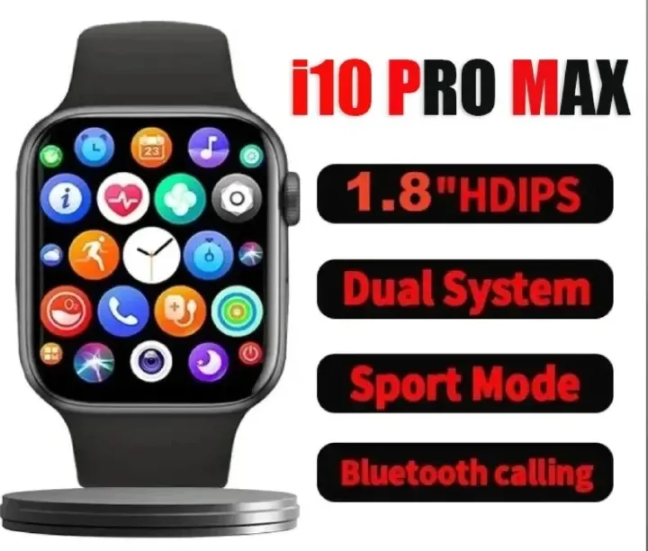 New i10 Pro Max Smart Watch 2.19'' Smartwatches Bluetooth Call Smart Watches Health Monitor Fitness Bracelet Scroll Button Smart Band For Smart Phones