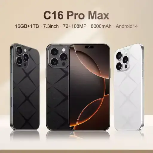 NEW ARRIVAL CORN C16 PRO MAX 6.6" STORAGE ROM 64GB RAM 5GB STRONG BATTERY 5000 mAh DOUBLE SIM CARD SMART PHONE ON OFFER FINGERPRINT FACE UNLOCK,8MP SEILFE 13MP TYPE-C
